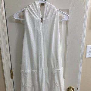 Jordan Taylor Hooded Zip-Front Swim Cover-Up